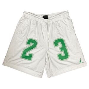 Nike Air Jordan DX9671-100 White Essentials Graphic Mesh Shorts Men’s Sz XL